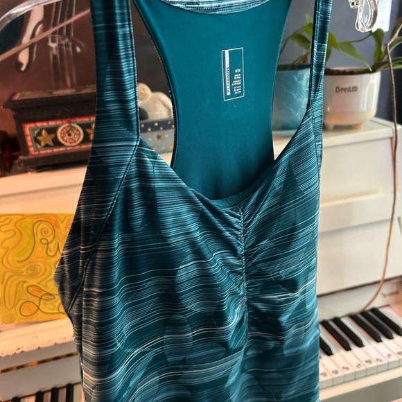 Mondetta Strapless Blue Patterned Dress - Picture 9 of 11